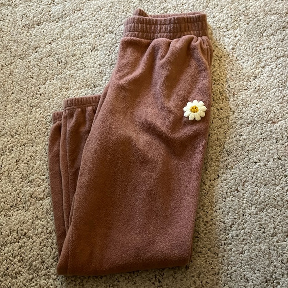 Fleece joggers size Large